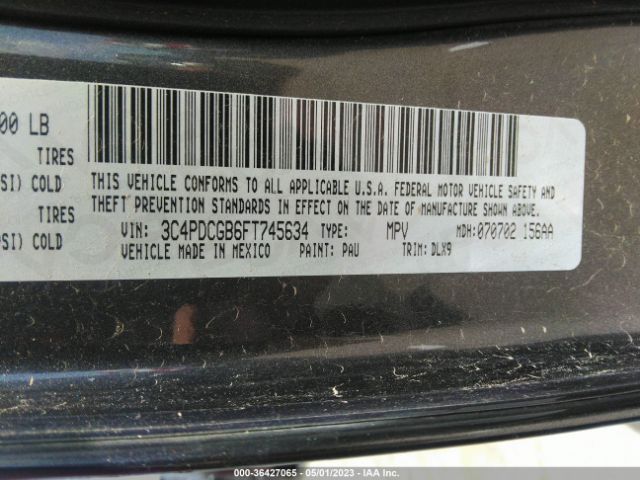 3C4PDCGB6FT745634 Dodge Journey Crossroad