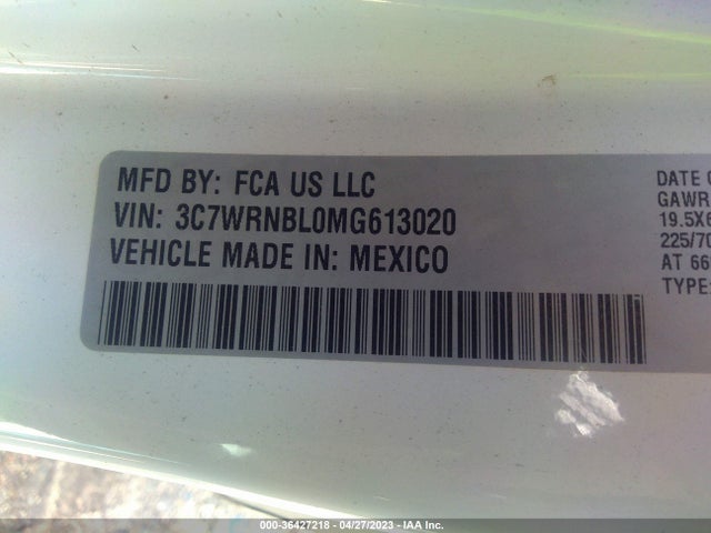 2021 Ram 5500 Chassis, VIN: 3C7WRNBL0MG613020