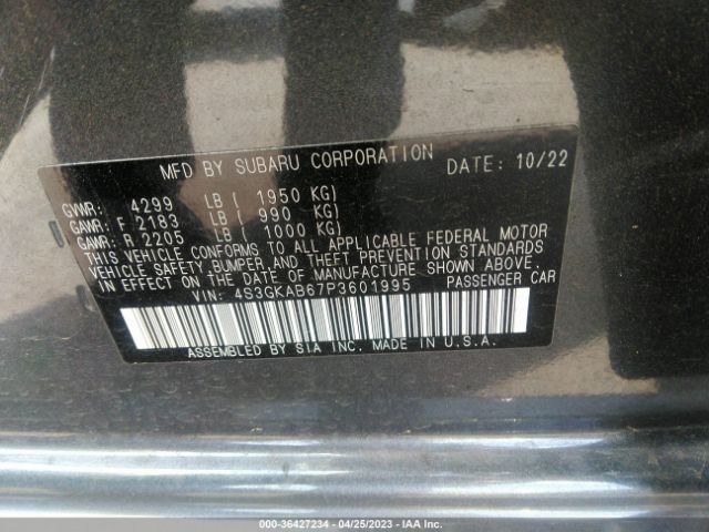 4S3GKAB67P3601995 Subaru Impreza