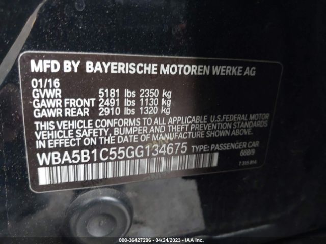 WBA5B1C55GG134675 BMW 5 Series 535i