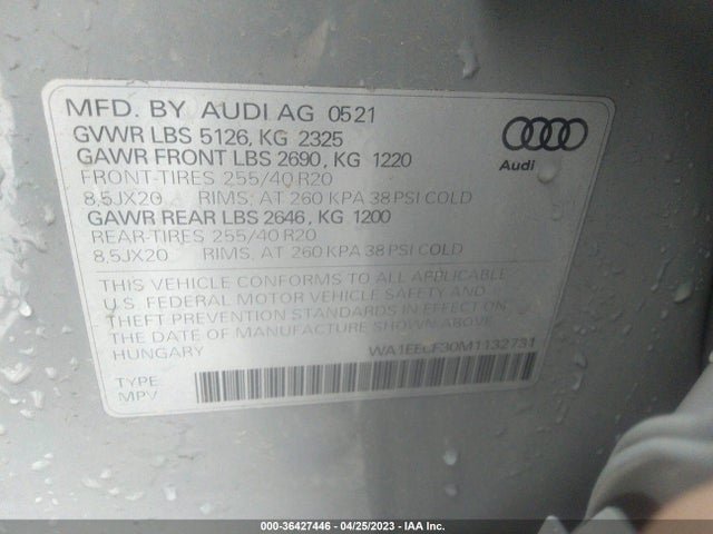 WA1EECF30M1132731 Audi Q3 S Line Premium Plus