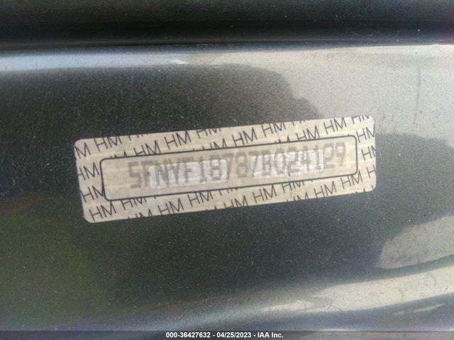 2007 HONDA PILOT EX-L VIN: 5FNYF18787B024129