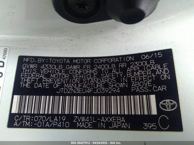 Toyota Prius V Two/five/three/four 2015 JTDZN3EU4FJ039294 Image 9