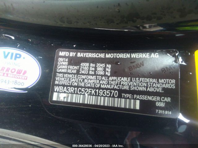 WBA3R1C52FK193570 BMW 4 Series 435i
