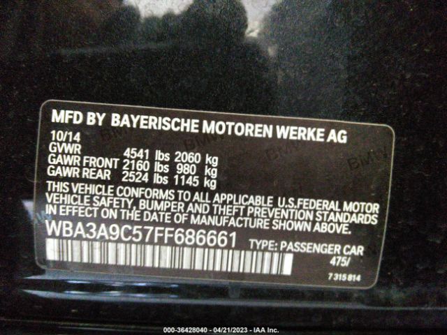 WBA3A9C57FF686661 BMW 3 Series 335i