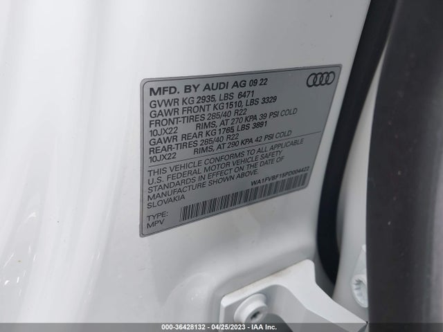 2023 Audi Q8, VIN: WA1FVBF15PD004422