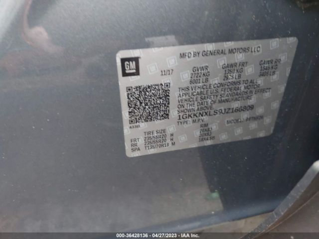 1GKKNXLS9JZ166809 GMC Acadia Denali