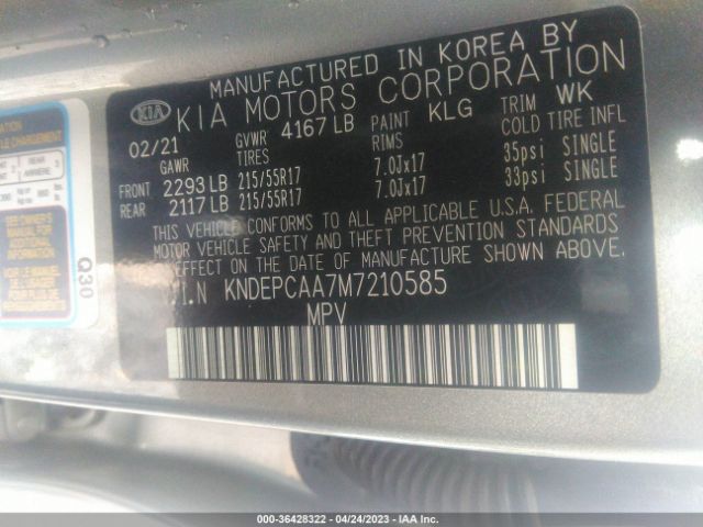 KNDEPCAA7M7210585 KIA Seltos Lx