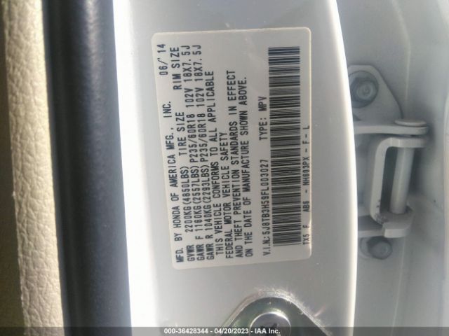 5J8TB3H59FL003027 Acura Rdx Tech Pkg