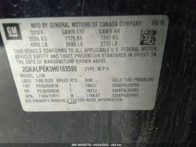 2GKALPEK3H6163599 GMC Terrain Slt