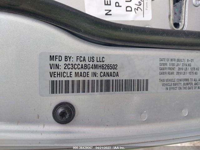 2C3CCABG4MH626502 Chrysler 300 300s