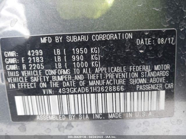 4S3GKAD61H3628866 Subaru Impreza Premium
