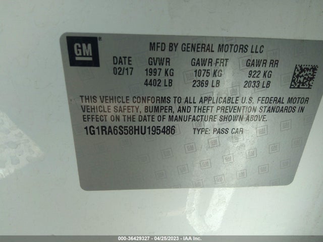 Chevrolet VOLT LT 2017 1G1RA6S58HU195486 Image 10