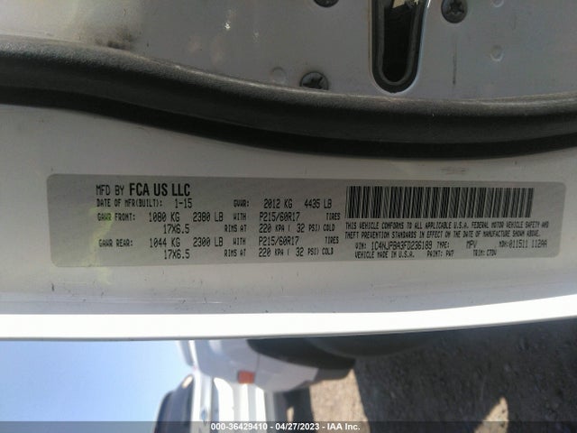 1C4NJPBA3FD236189 Jeep Patriot Altitude Edition