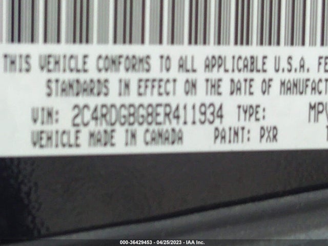 Dodge Grand Caravan Se 30th Anniversary 2014 2C4RDGBG8ER411934 Image 9