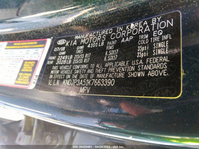 KNDJP3A51K7663390 KIA SOUL +