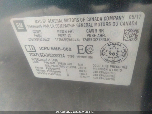 GMC Terrain Sle 2017 2GKFLSEK3H6336224 Image 9