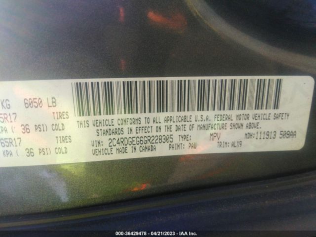 2C4RDGEG6GR228305 Dodge Grand Caravan R/t