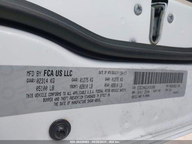 2C3CCAAG2JH181609 Chrysler 300 Touring L