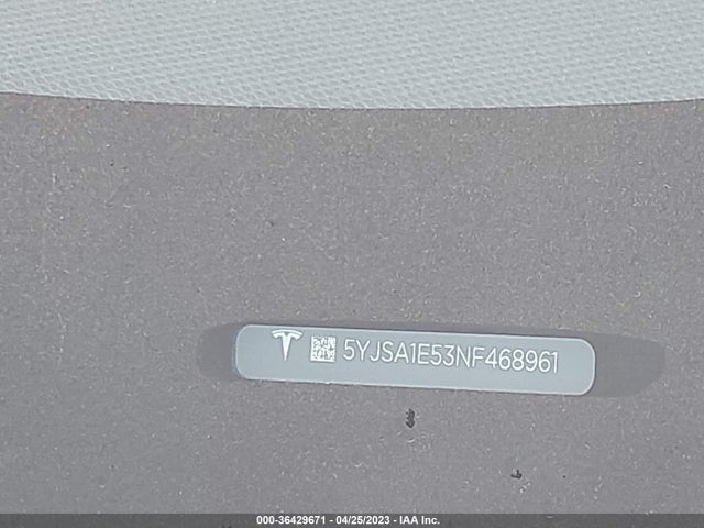 5YJSA1E53NF468961 Tesla MODEL S