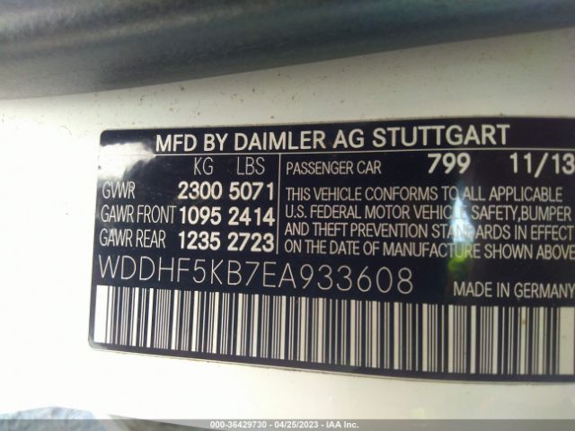 WDDHF5KB7EA933608 Mercedes-Benz E-class E 350