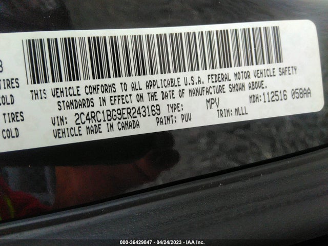 2C4RC1BG9ER243169 Chrysler Town & Country Touring