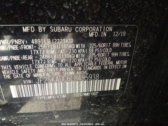 JF2SKADC6LH495938 Subaru Forester