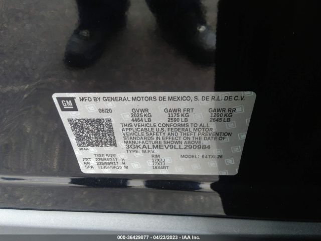 3GKALMEV9LL290984 GMC Terrain Sle