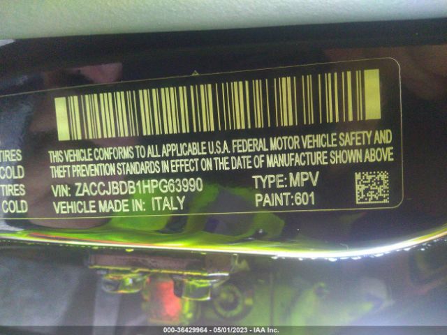 ZACCJBDB1HPG63990 Jeep Renegade Limited