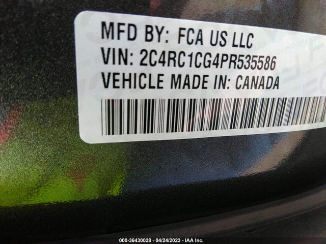 2023 Chrysler Voyager, VIN: 2C4RC1CG4PR535586