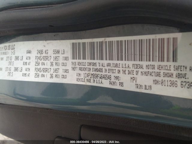 1C4PJMBS0FW646548 Jeep Cherokee Trailhawk