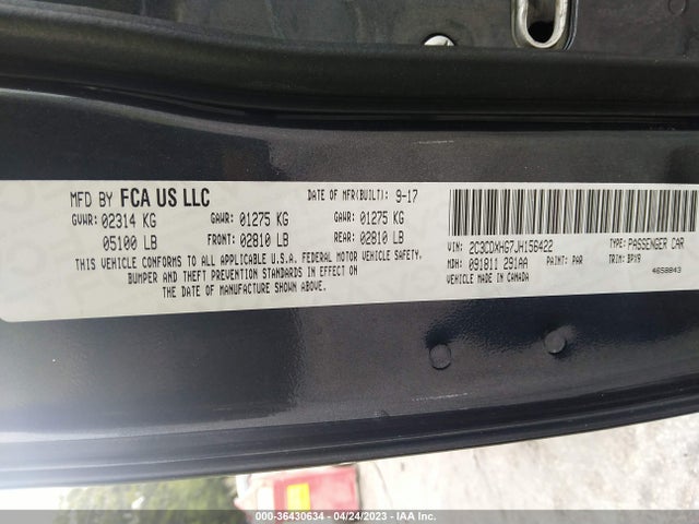Dodge Charger Sxt Plus 2018 2C3CDXHG7JH156422 Image 9