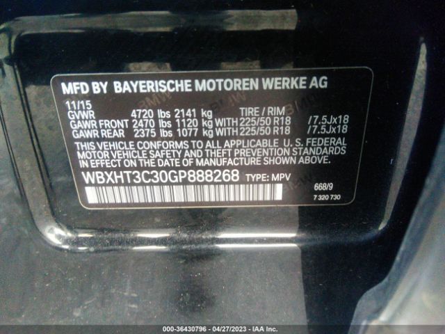 WBXHT3C30GP888268 BMW X1 Xdrive28i