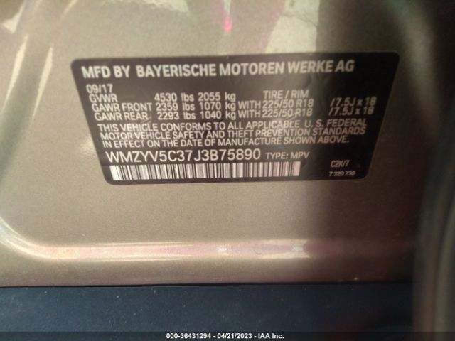 WMZYV5C37J3B75890 Mini Countryman Cooper