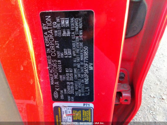KNDJP3A55F7769850 KIA SOUL +