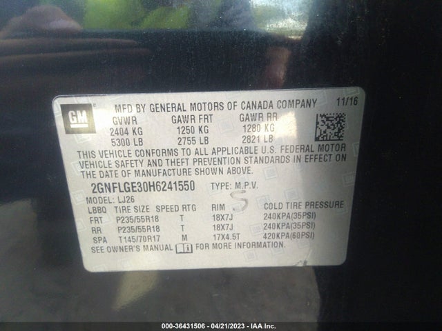 Chevrolet Equinox Premier 2017 2GNFLGE30H6241550 Image 9
