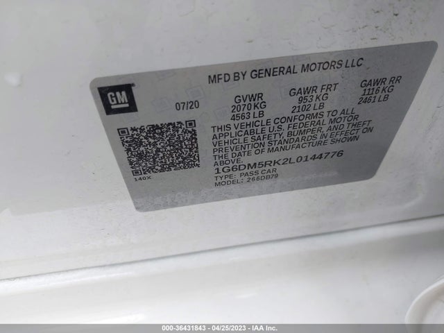 1G6DM5RK2L0144776 Cadillac CT5 LUXURY