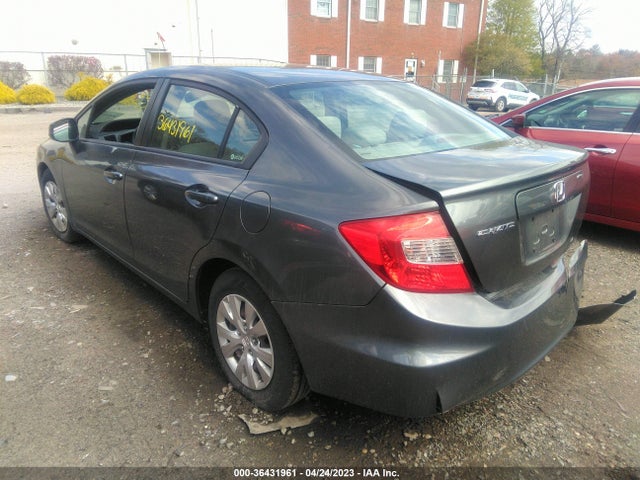 2012 HONDA CIVIC SDN LX VIN: 2HGFB2F52CH574572