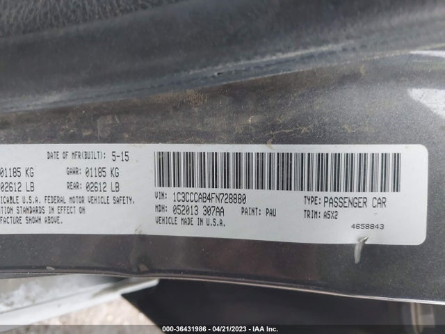 1C3CCCAB4FN728880 Chrysler 200 Limited