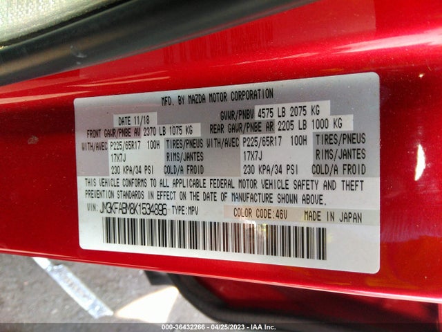 Mazda CX-5 SPORT 2019 JM3KFABM8K1534896 Image 9