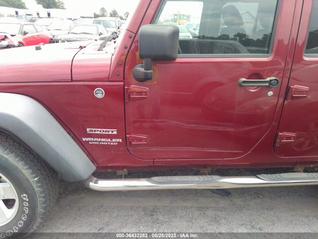 2012 JEEP WRANGLER UNLIMITED SPORT VIN: 1C4BJWDG1CL138519