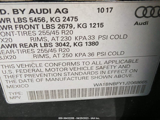 Audi Q5 Premium Plus 2018 WA1BNBFY1J2068665 Image 9