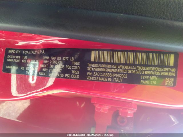 ZACCJABB5HPE82002 Jeep Renegade Latitude