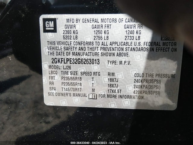 GMC Terrain Slt 2016 2GKFLPE32G6263013 Image 9
