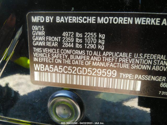 WBA5A5C52GD529599 BMW 5 Series 528i