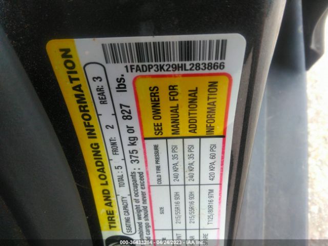 1FADP3K29HL283866 Ford FOCUS SE