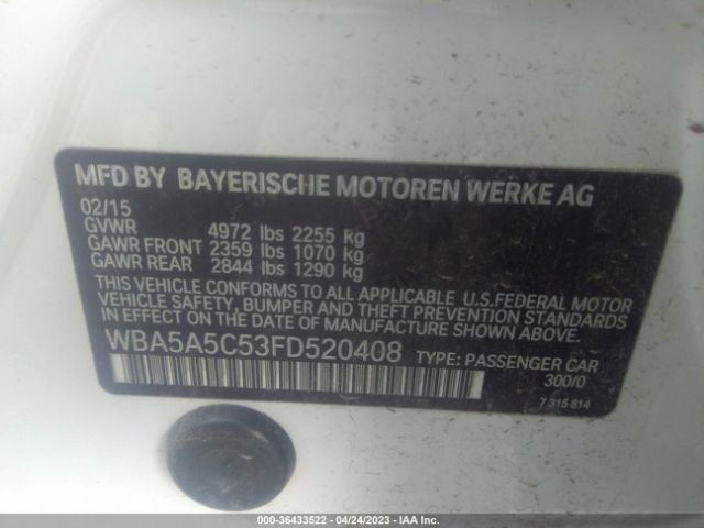 WBA5A5C53FD520408 BMW 5 Series 528i