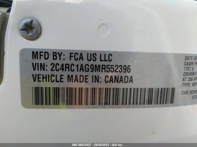 Chrysler Voyager L 2021 2C4RC1AG9MR552396 Image 9