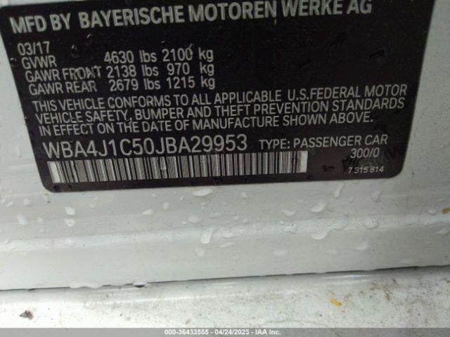 WBA4J1C50JBA29953 BMW 4 Series 430i