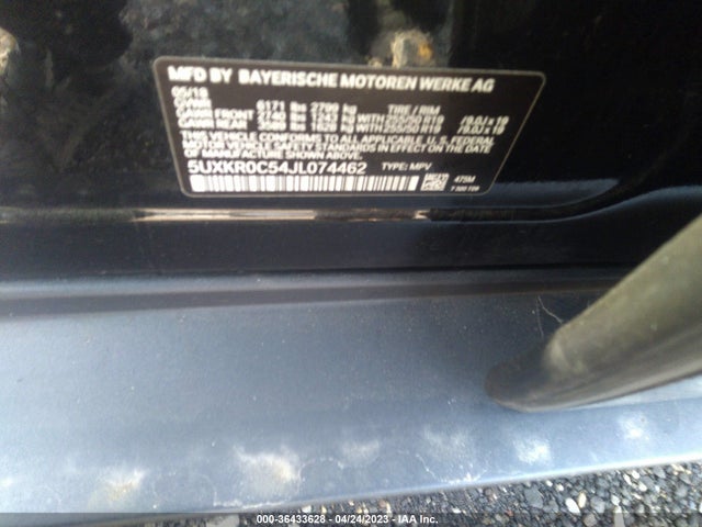 5UXKR0C54JL074462 BMW X5 Xdrive35i